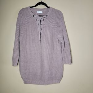 Women's knit sweater 3/4 sleeve long oversized knit sweater Medium/Large